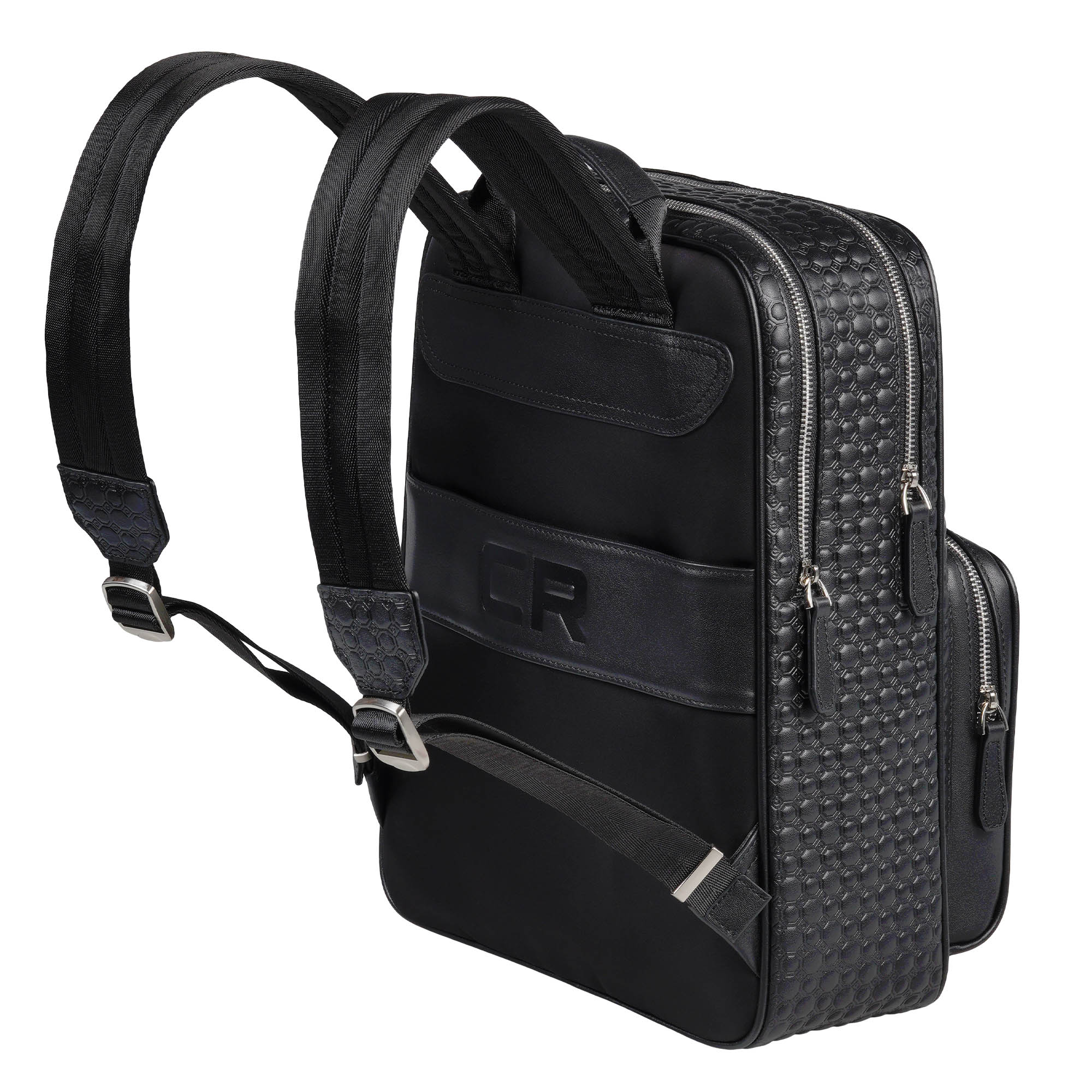 Рюкзак кожаный чёрный CR Carville Racing 778 