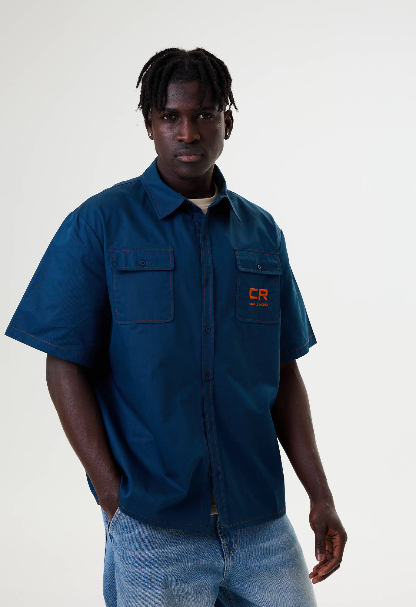 Рубашка синяя Carville Racing 10CR6 