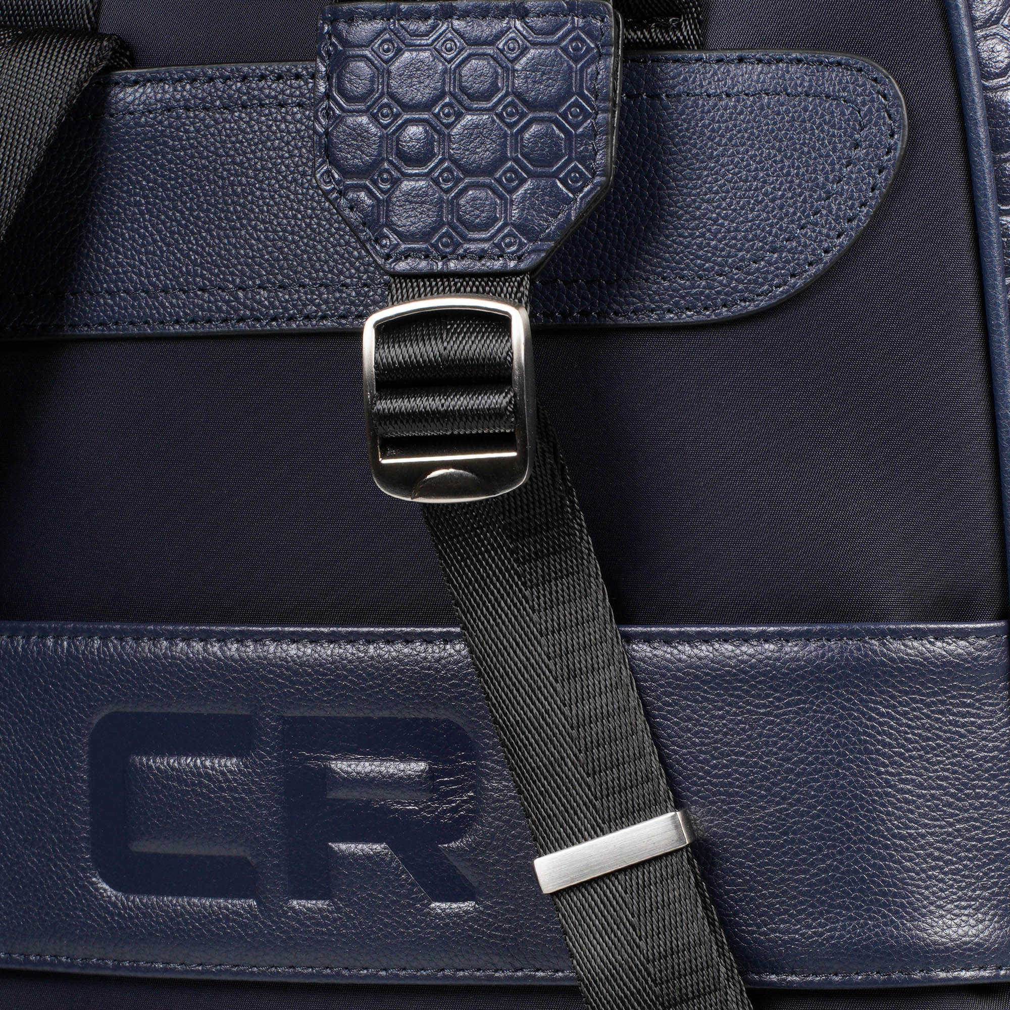 Рюкзак кожаный синий CR Carville Racing 777 