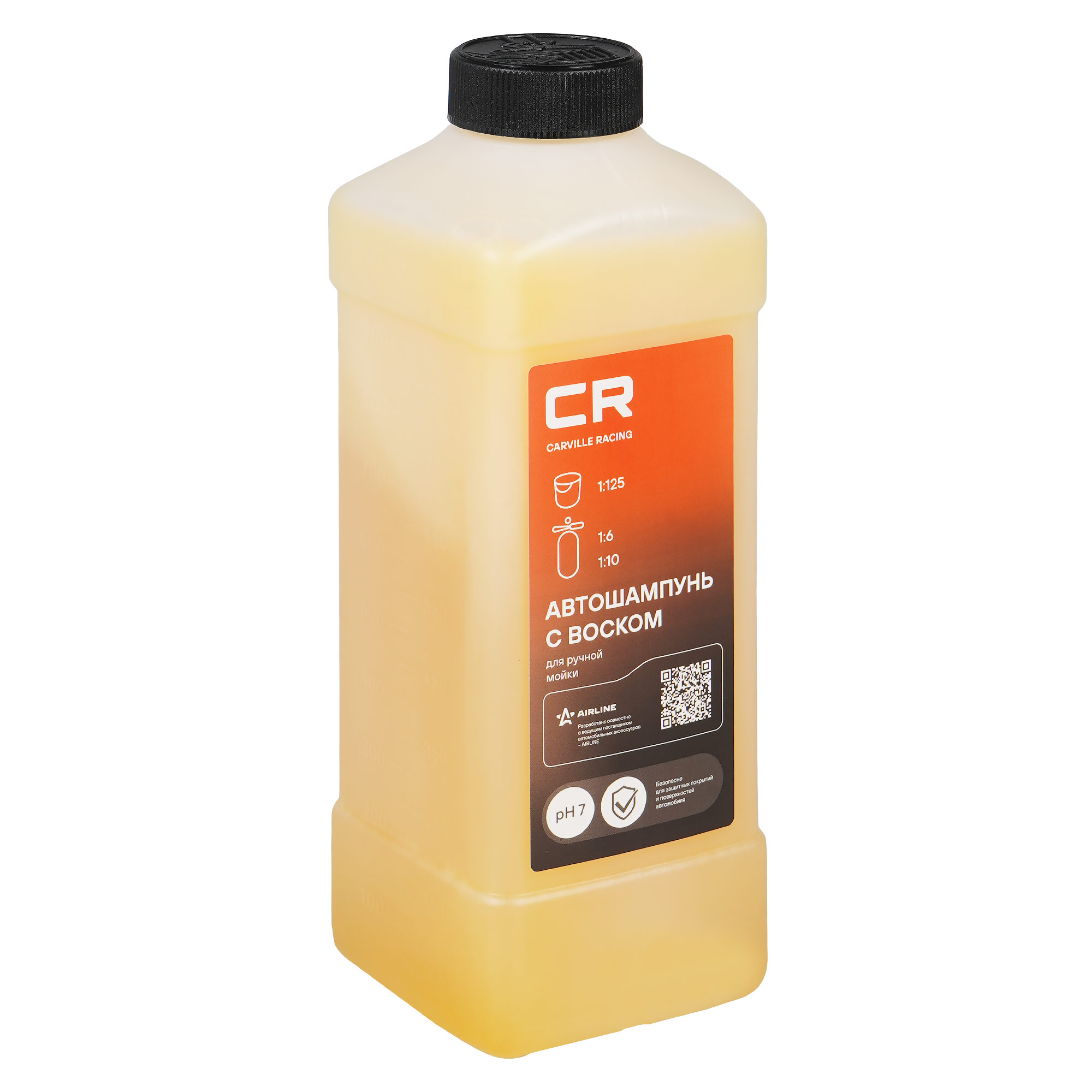 Автошампунь с воском для ручной мойки, 1л Carville Racing S3050443 