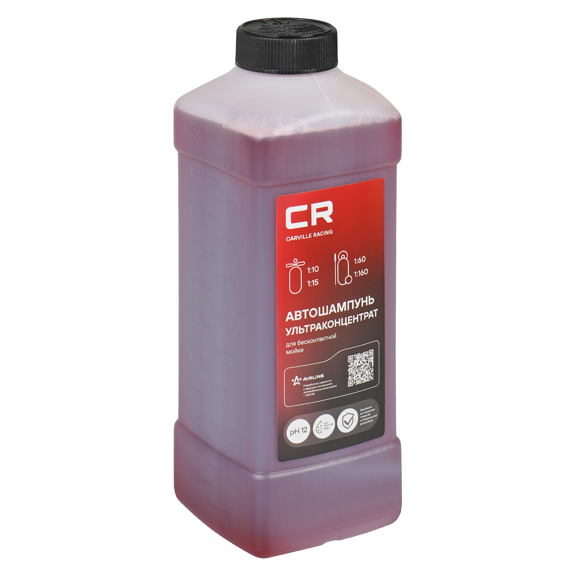 Автошампунь-ультраконцентрат для бесконтактной мойки, 1л Carville Racing S3050441 