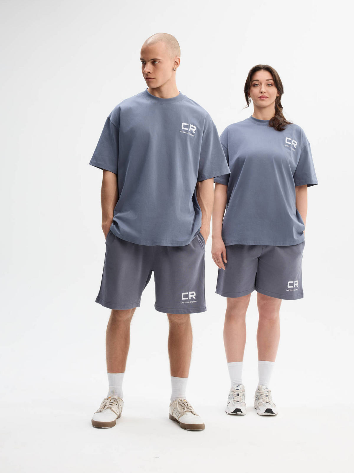 Футболка оверсайз вышивка Carville Racing 1CR36 