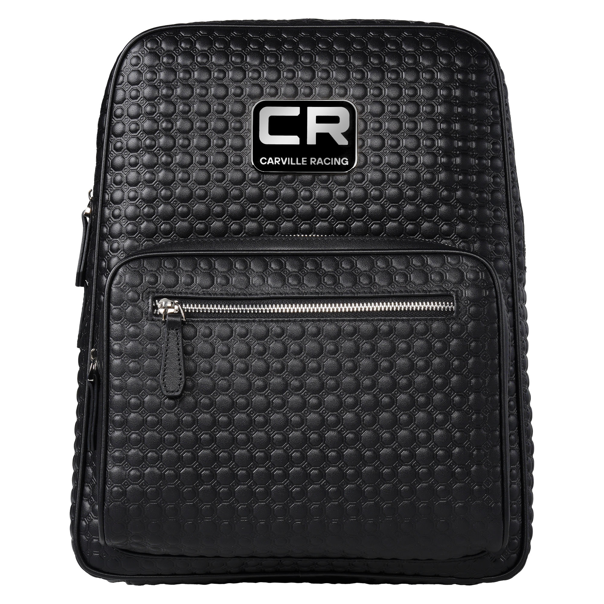 Рюкзак кожаный чёрный CR Carville Racing 778 