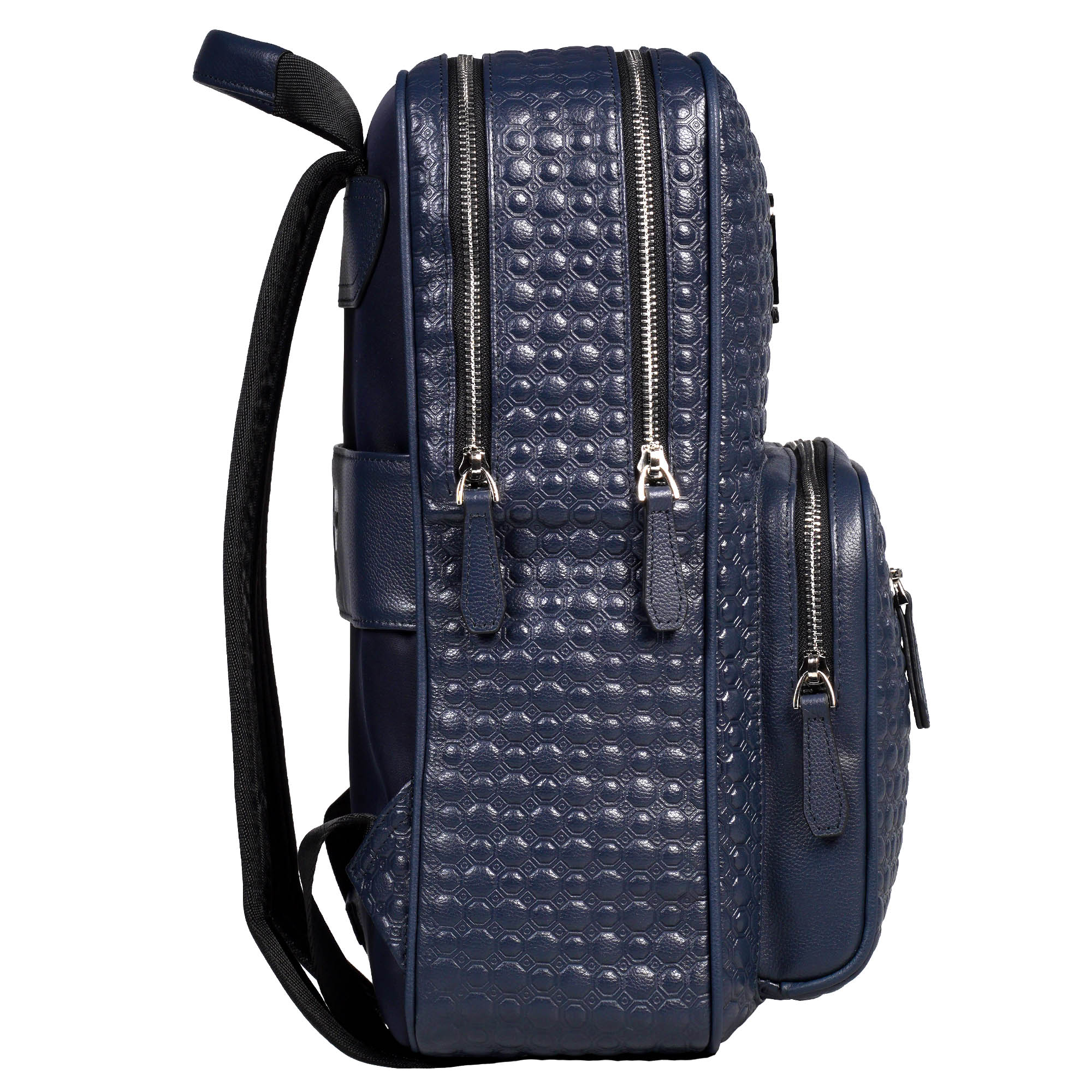 Рюкзак кожаный синий CR Carville Racing 777 