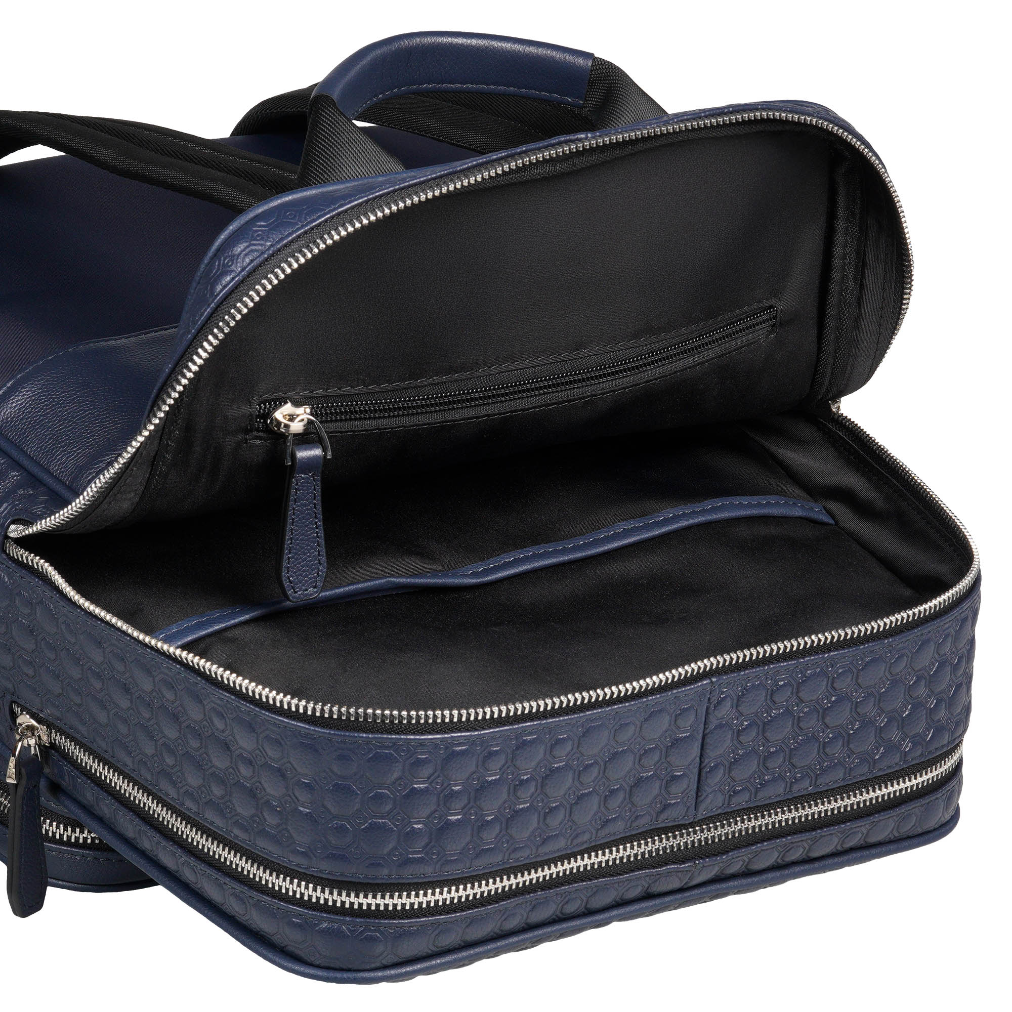 Рюкзак кожаный синий CR Carville Racing 777 