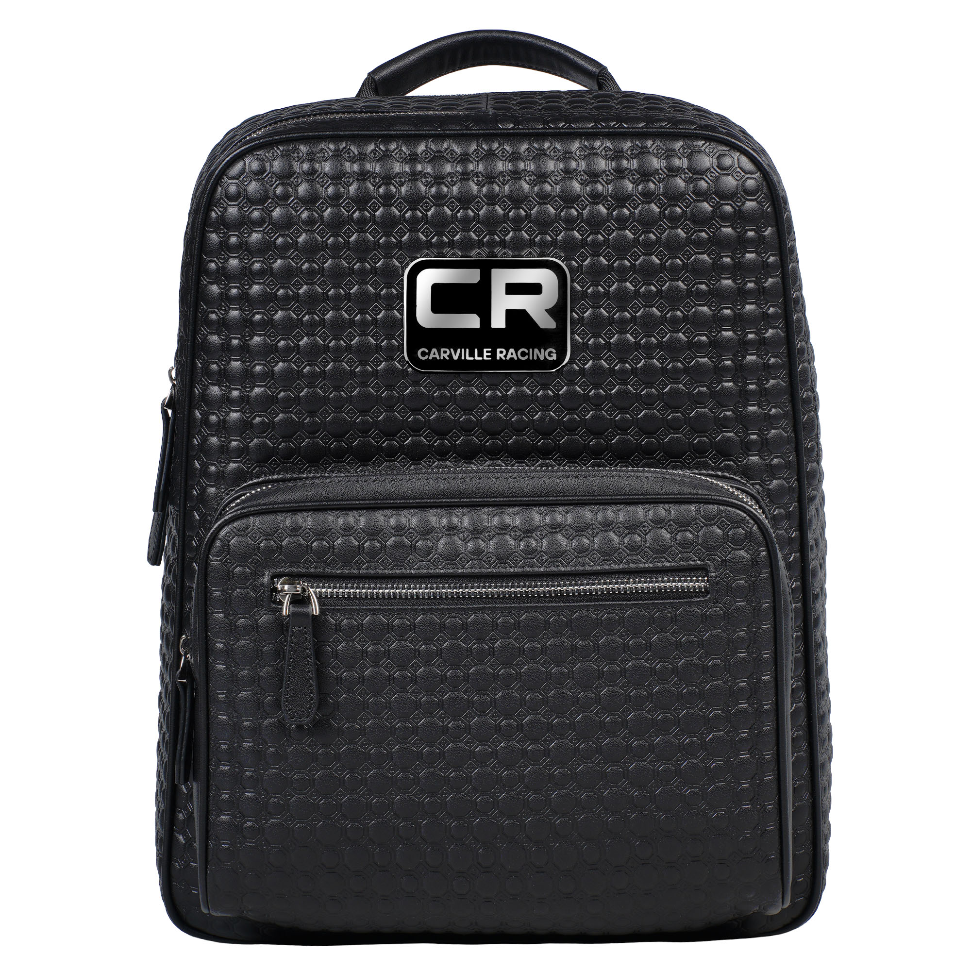 Рюкзак кожаный чёрный CR Carville Racing 778 