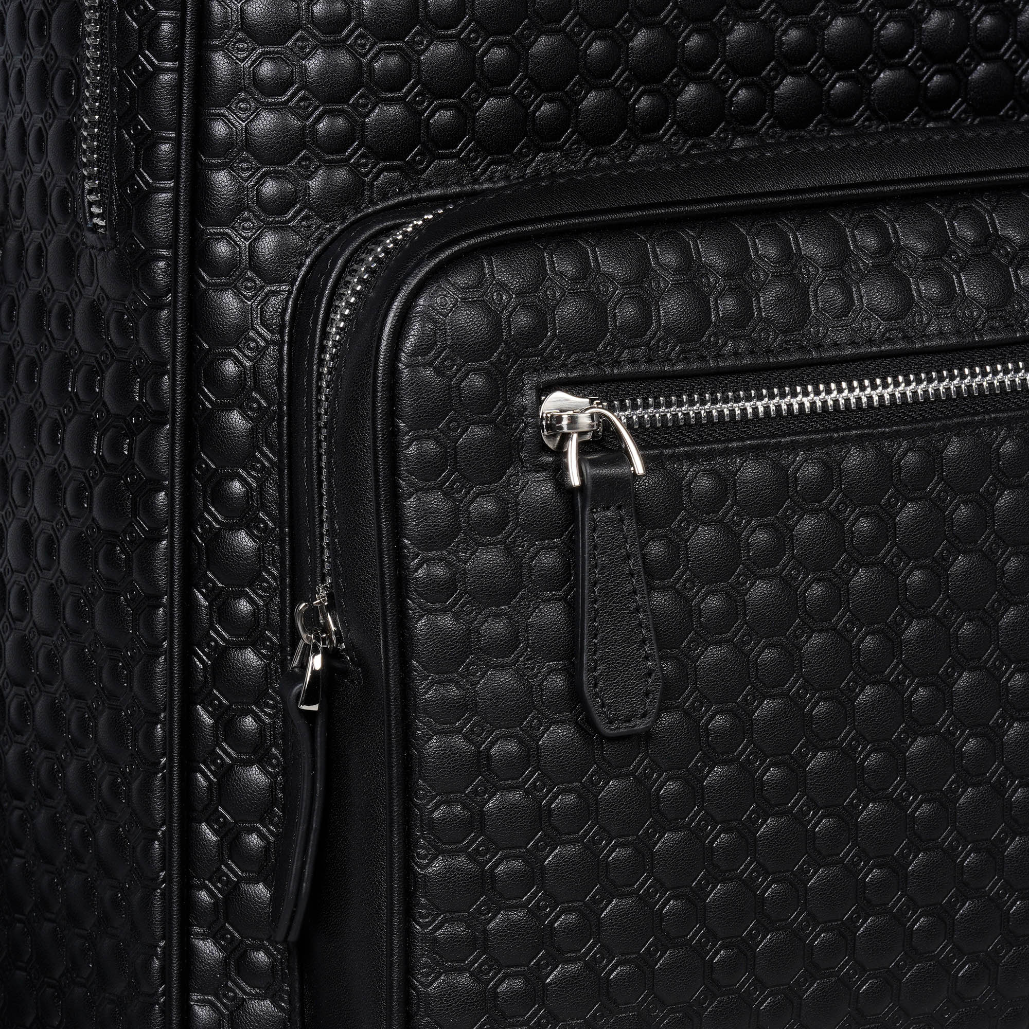 Рюкзак кожаный чёрный CR Carville Racing 778 