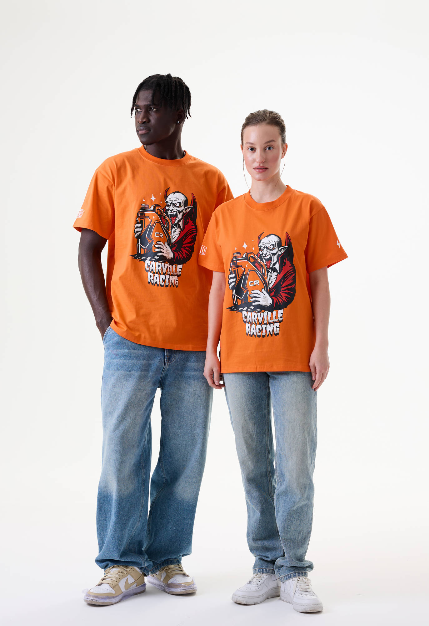 Футболка взрослая CR оранжевая Carville Racing 1CR50 