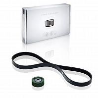 Ремкомплект привода для автомобилей Лада 2110 с A/C или ГУР (1 ремень 6PK1115+1 ролик)