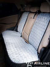 Накидка "Алькантара", задняя (3 предмета), серая, универсальная