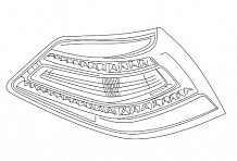 Фонарь задний для автомобилей Nissan Teana J32 (08-) до рестайлинг, левый