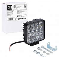 Фара светодиодная квадратная, 16LED, ближний свет, 48Вт, 112x112x47мм, 12/24В, PRO МП-серия