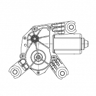 Моторедуктор стеклоочистителя для автомобилей Opel Corsa D (06-) (задн.)