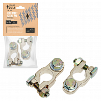 Клеммы АКБ в комплекте цинк с кадмиевым покрытием, болт М8