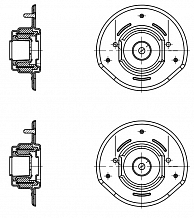 Комплект опор амортизаторов для автомобилей Dodge Caravan IV (01-)/Chrysler Voyager IV (01-) (передних с подшипниками) (2 шт.)