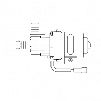 Насос отопителя дополнительный электрический (16мм, 24В, 2 провода) для автомобилей ГАЗ/МАЗ/КАМАЗ