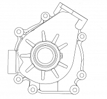 Насос водяной для спецтехники Doosan/Daewoo (06-) 5.9D [DL06]