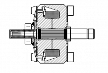 Ротор генератора для автомобилей Kia Spectra (06-)/Rio (00-) 1.6i