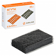 Жгуты для ремонта б/к шин, 3.5*100мм, 50 шт, черные, ПВХ подложка, в коробке