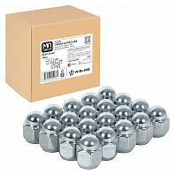 Гайка колесная M12x1,25x26, конус, ключ 19, закрытая, хром, 20 шт для а/м Suzuki/Subaru
