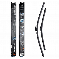 Щетки стеклоочистителя комплект 600/450мм (24"/18") бескаркасные с креплением "VATL5.1", 2 штуки МП-серия