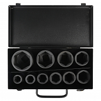 Набор головок ударных 3/4"DR L=56мм, 10пр. (17-46мм) мет. кейс.