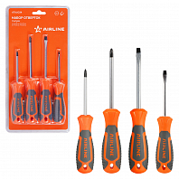 Набор отвёрток 4пр. (SL5x75mm, SL6x100mm, PH1x75mm, PH2x100mm), блистер