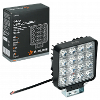 Фара светодиодная квадратная, 16LED, дальний свет, 48Вт, 112x112x47мм, 12/24В, PRO