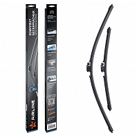 Щетки стеклоочистителя комплект 650/400мм (26"/16") бескаркасные с креплением "VATL5.1", 2 штуки МП-серия