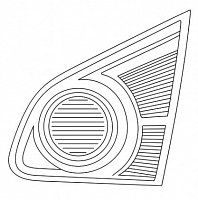 Фонарь задний для автомобилей Nissan Qashqai J10 (06-) внутренний, правый