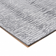 Шумоизоляция (звуко) "Изол Ф10" (50*70см),КС водостойк.,10 мм,с доп.вибродемпф.,фольга,ППЭ