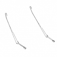 Рычаги стеклоочистителя для автомобилей Лада Калина (к-т 2 шт. 550/660 мм, крюк 8х3)