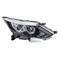 Фара для автомобилей Nissan Qashqai J11 (13-) (головного света) галоген/светодиодная, с ДХО, электрический корректор, правая