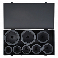 Набор головок ударных 3/4"DR L=90-110мм, 8пр. (50-100мм) металл.кейс