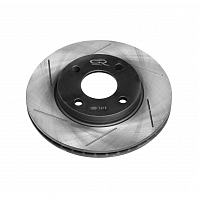 Диски тормозные высокоуглеродистый с технической выточкой и окраской передний правый для автомобилей Ford Fiesta (01-) d=258 4*108 (серия Carville Racing)