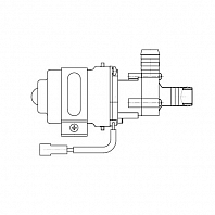 Насос отопителя дополнительный электрический (18мм, 24В, 2 провода) для автомобилей ГАЗ/МАЗ/КАМАЗ