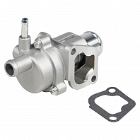 Термостат для автомобилей Лада Vesta (15-)/XRay (15-)/Гранта (14-) (алюминиевый корпус; дополнительный штуцер; обрезиненный клапан) (85°С)