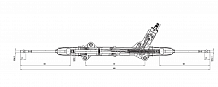 Механизм рулевой (рейка) для автомобиля Mercedes Sprinter (06-)/VW Crafter (06-) (гидравлический)