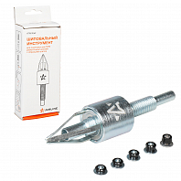 Инструмент насадка на шуруповерт для ручной ошиповки шин MINI + образцы шипов