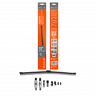 Щетка стеклоочистителя 300 мм (12") задняя бескаркасная, 8 адаптеров