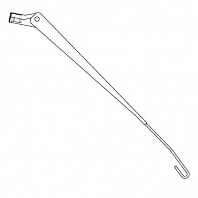 Рычаг стеклоочистителя для автомобилей УАЗ 452 "Буханка" (прав., 356 мм, крюк)