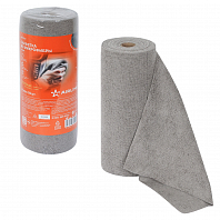 Салфетка из микрофибры 30*30см (190гр/м2) рулон 50шт. серая