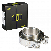 Хомут глушителя V-band с фланцами D=45 мм (нержавеющая сталь)