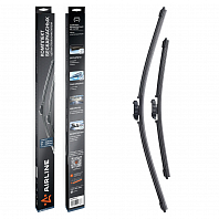 Щетки стеклоочистителя комплект 600/400мм (24"/16") бескаркасные с креплением "Push Button 19 мм", 2 штуки МП-серия