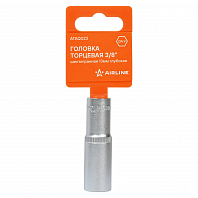 Головка торцевая 3/8" шестигранная 13мм глубокая, пласт.подвес