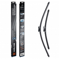 Щетки стеклоочистителя комплект 650/450мм (26"/18") бескаркасные с креплением "Push Button 16 мм", 2 штуки МП-серия