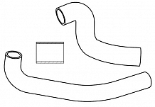 Патрубки охл. для а/м УАЗ 3163 Патриот (19-) 2.7i AT [409] (ZMZ PRO) (EPDM, кмпл., 3 шт.)