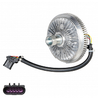 Муфта вязкостная для а/м Land Rover Discovery III (04-)/Discovery IV (09-) 2.7d (без крыльчатки)