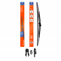 Щетка стеклоочистителя 500 мм (20") каркасная грузовая 3 адаптера в комплекте