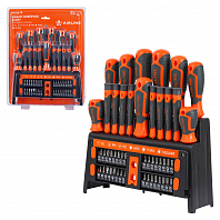 Набор отвёрток и бит 50пр. в подставке (SL, PH, PZ, HEX, TORX, SQUARE) блистер